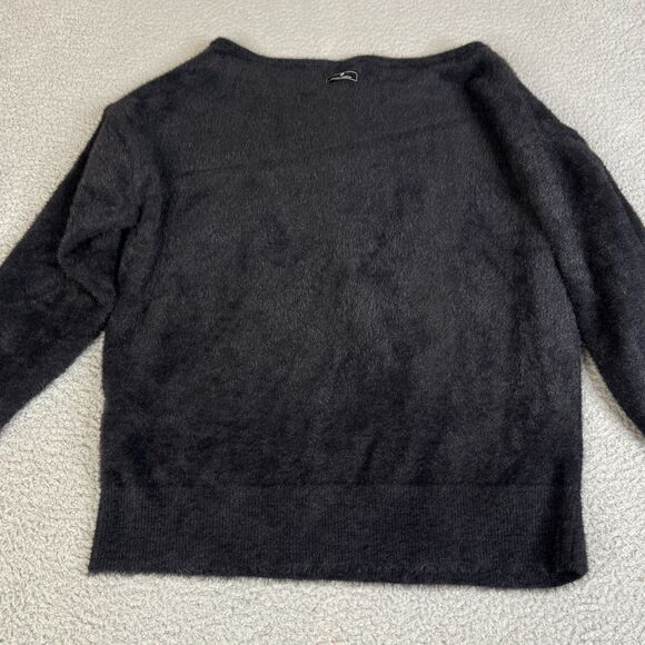 Gymshark x Whitney Simmons Sweater Womens M Black Oversized Eyelash Knit Fuzzy - Picture 2 of 10